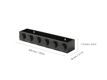 LEGO Étagère BOOK RACK, largeur: 478 mm, noir