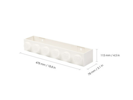 LEGO Étagère BOOK RACK, largeur: 478 mm, blanc