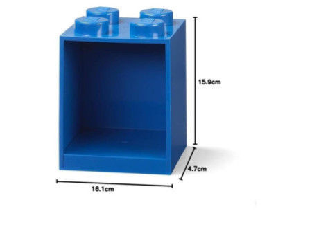 LEGO Étagère en forme de brique BRICK SHELF 4, bleu