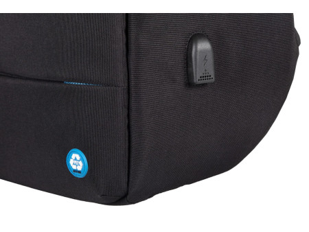 STOP Sac à dos pour PC portable SAFEPAK RPET ANTIGUA, noir
