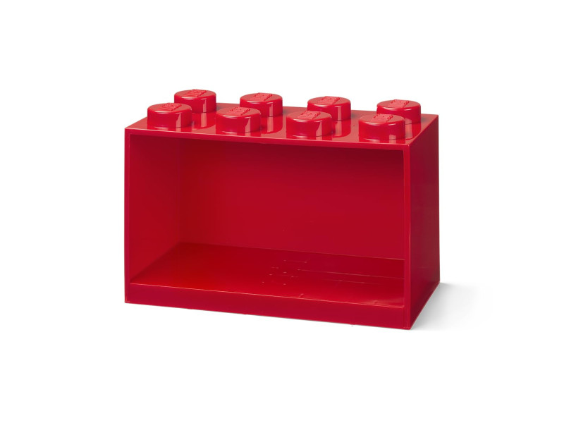 LEGO Étagère en forme de brique BRICK SHELF 8, rouge