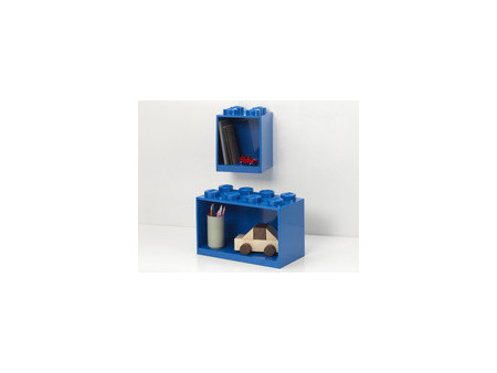 LEGO Étagère en forme de brique BRICK SHELF 8, bleu