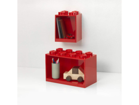 LEGO Set d'étagères en forme de brique BRICK SHELF, rouge