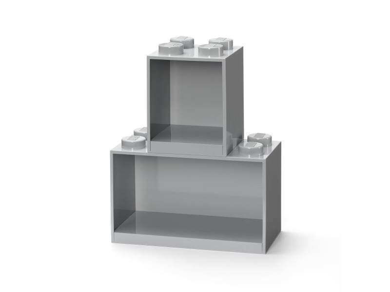 LEGO Set d'étagères en forme de brique BRICK SHELF, gris