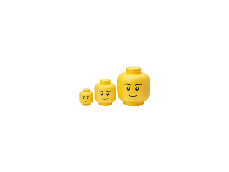 LEGO Set de boîtes en forme de tête STORAGE HEAD SILLY