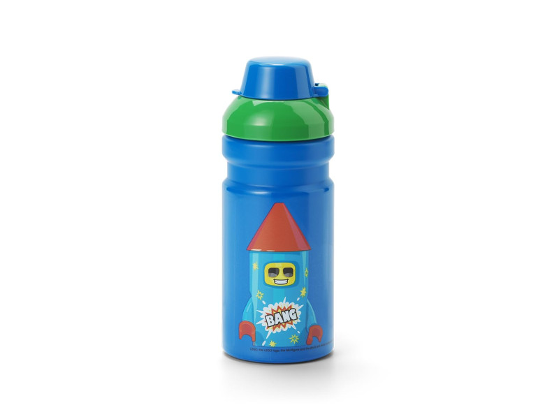 LEGO Gourde FIREWORK GUY, 390 ml, bleu