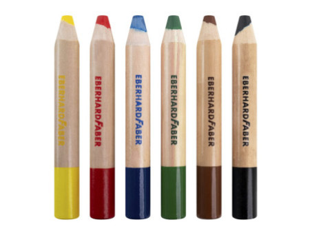 EBERHARD FABER Crayon de couleur 3 en 1 Jumbo MINI MAXI