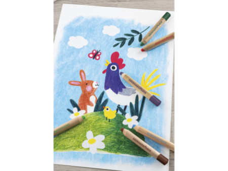 EBERHARD FABER Crayon de couleur 3 en 1 Jumbo MINI MAXI