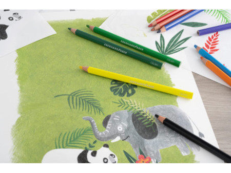 EBERHARD FABER Crayon de couleur COLORI Jumbo, boîte de 72