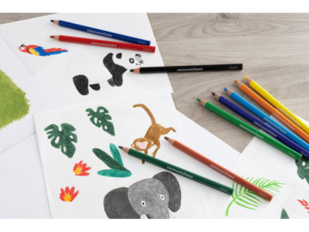 EBERHARD FABER Crayon de couleur COLORI Jumbo, boîte de 72