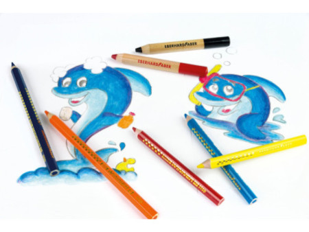 EBERHARD FABER Crayon de couleur BIG WINNER, étui de 12