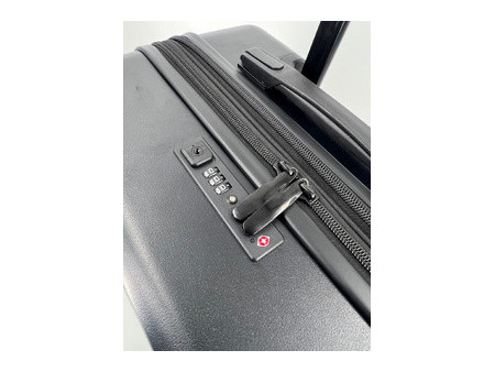 JSA Trolley de voyage, en ABS recyclé à 50%, taille L, noir