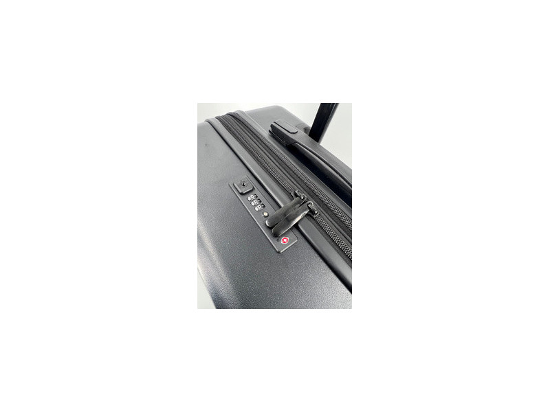 JSA Trolley de voyage, en ABS recyclé à 50%, taille L, noir
