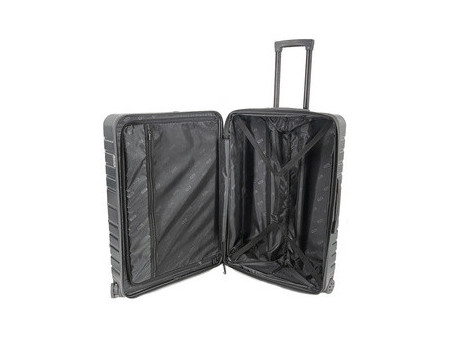 JSA Trolley de voyage, en ABS recyclé à 50%, taille L, noir