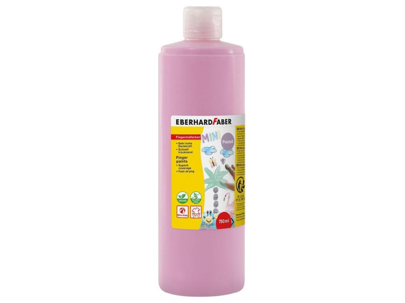 EBERHARD FABER Peinture au doigt EFA Color, rose pastel