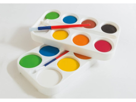 EBERHARD FABER Boîte de peinture EFA Color, 8 couleurs