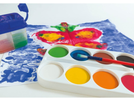 EBERHARD FABER Boîte de peinture EFA Color, 8 couleurs