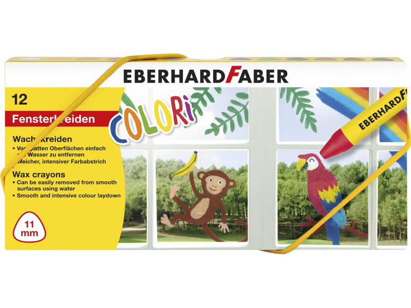 EBERHARD FABER Craie de cire pour vitre, boîte carton de 12