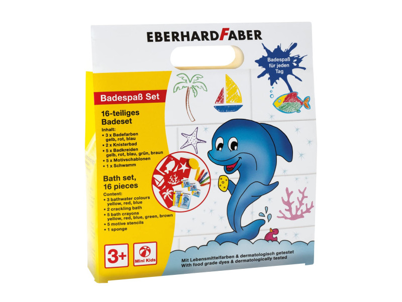 EBERHARD FABER Coffret jeux de bain Mini Kids, 16 pièces