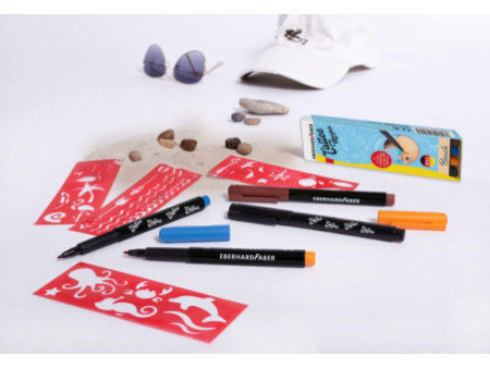 EBERHARD FABER Kit crayon de tatouage Beach, carton de 4