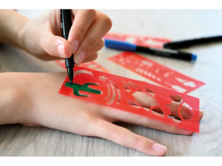 EBERHARD FABER Kit crayon de tatouage Kids, carton de 4