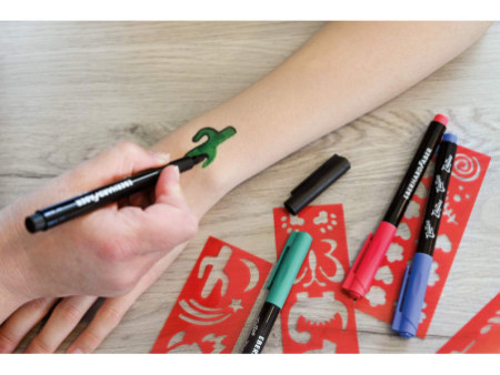 EBERHARD FABER Kit crayon de tatouage Kids, carton de 4