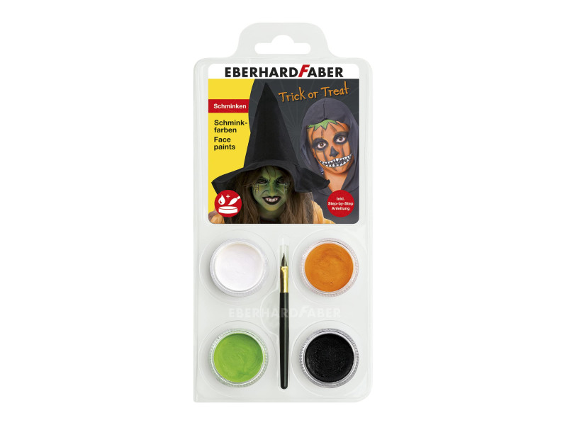 EBERHARD FABER Kit maquillage Halloween Citrouille/sorcière