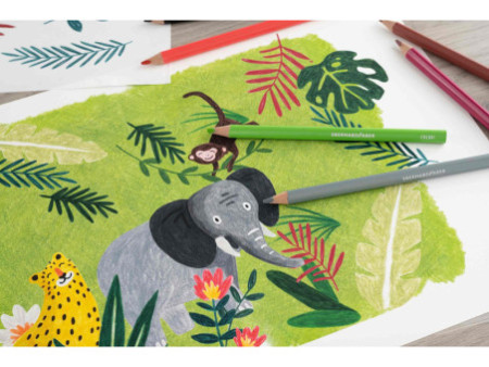 EBERHARD FABER Crayon de couleur COLORI Jumbo, étui de 24