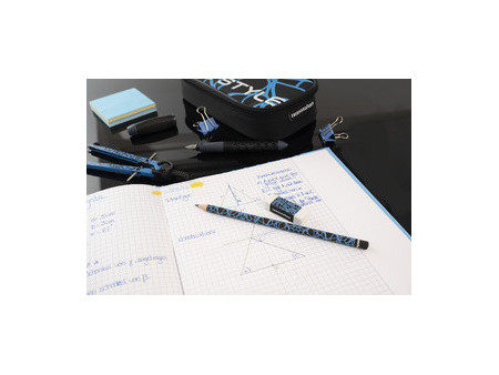 EBERHARD FABER Kit crayon de papier FLUO, HB, bleu fluo