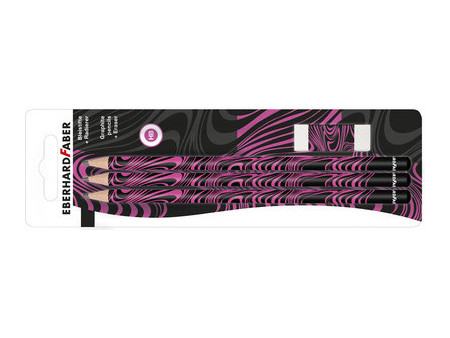 EBERHARD FABER Kit crayon de papier FLUO, HB, bleu fluo