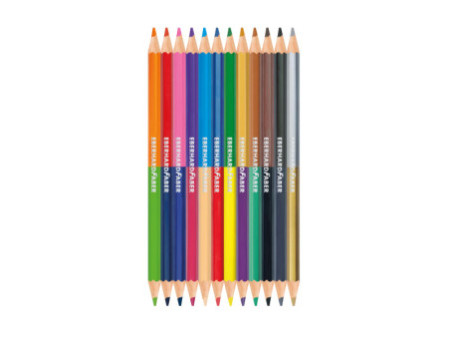 EBERHARD FABER Crayon de couleur COLORI DUO, étui de 12