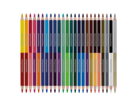 EBERHARD FABER Crayon de couleur COLORI DUO, étui de 24