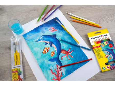 EBERHARD FABER Crayon de couleur COLORI, étui carton de 12