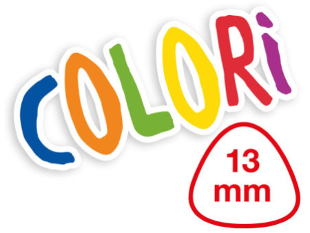 EBERHARD FABER Craie de cire COLORI, boîte en carton de 12