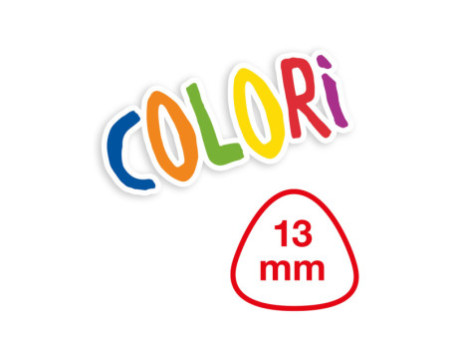 EBERHARD FABER Craie de cire triangulaire COLORI, étui de 10