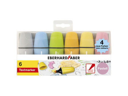 EBERHARD FABER Surligneur Mini Pastel NEW COLORS, étui de 6
