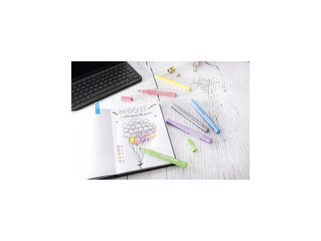 EBERHARD FABER Surligneur Slim, étui de 6, couleurs pastel