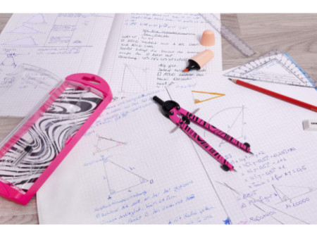 FABER-CASTELL Compas à réglage rapide, rose fluo / noir