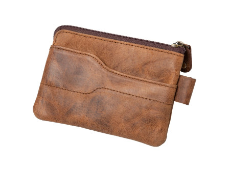 Alassio Étui pour clés, en cuir, marron