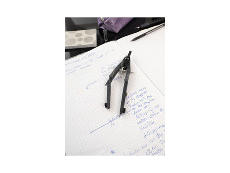 FABER-CASTELL Compas à réglage rapide, articulé, anthracite