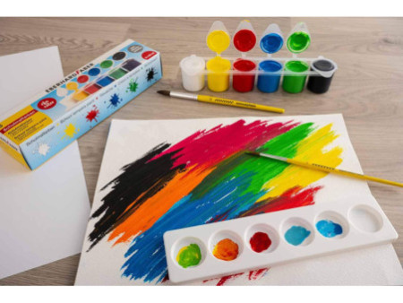 EBERHARD FABER Peinture pour l'école EFA Color, étui de 6