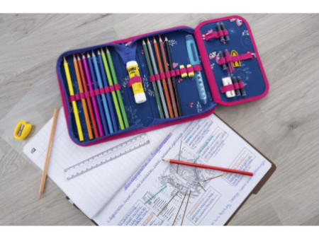 EBERHARD FABER Étui scolaire Papillon, 32 pièces