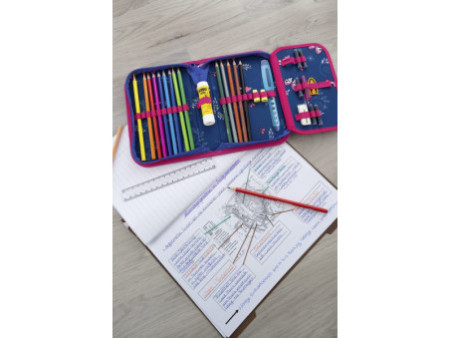 EBERHARD FABER Étui scolaire Papillon, 32 pièces