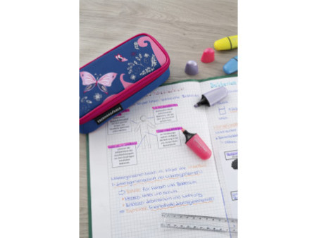 EBERHARD FABER Trousse Papillon, rose/bleu