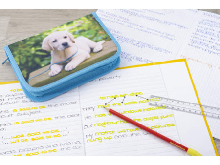 EBERHARD FABER Étui scolaire Chien, 42 pièces