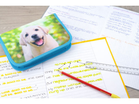 EBERHARD FABER Étui scolaire Chien, 42 pièces