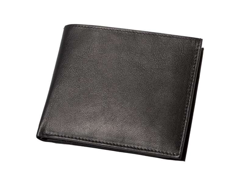 Alassio Portefeuille, format paysage, en cuir, noir