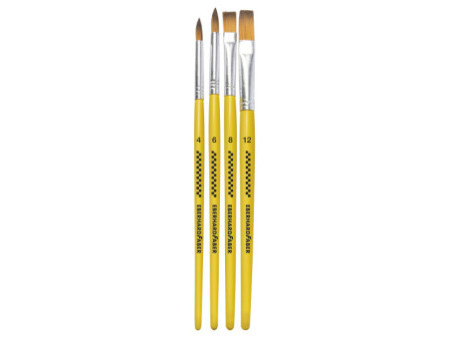 EBERHARD FABER Set de pinceaux synthétiques WINNER, 4 pièces