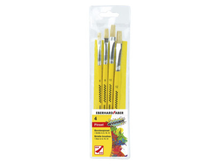 EBERHARD FABER Set de pinceaux brosse WINNER, 4 pièces