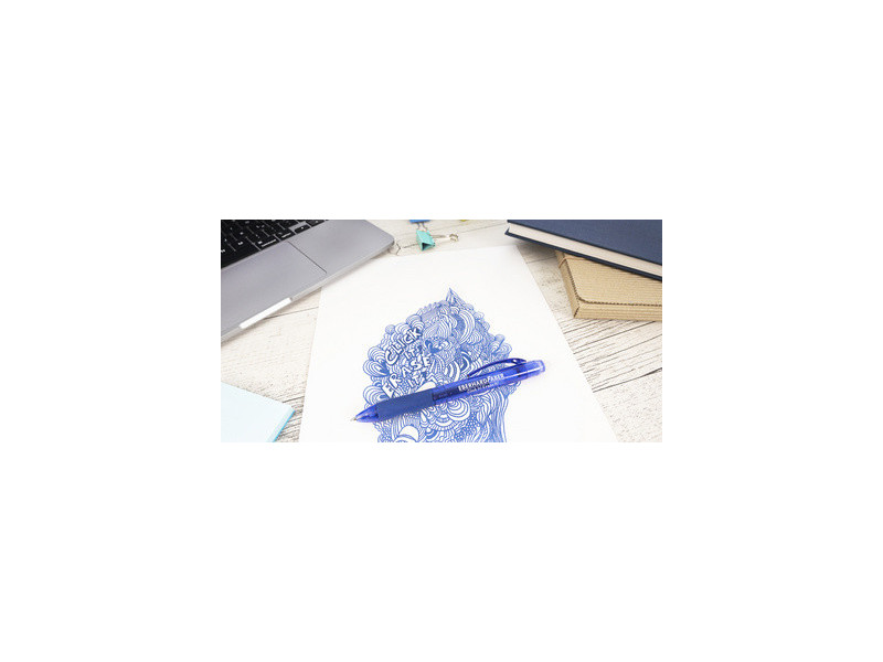 EBERHARD FABER Stylo encre gel Click it! Erase it!, bleu